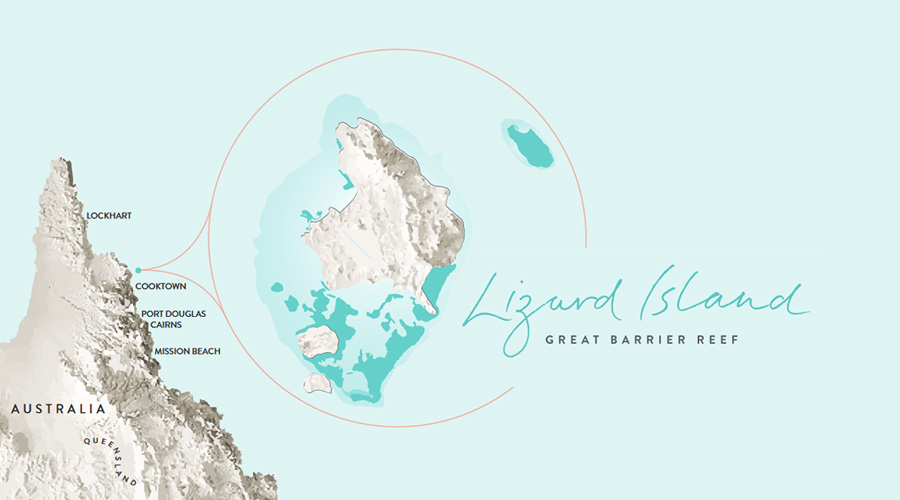 Lizard Island Resort Map